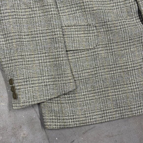 Moores Wool Viscose Blazer Hoyle England Sport Coat Tweed Beige 44R - Picture 3 of 9